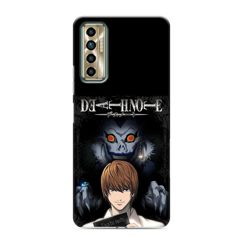 Силиконовый чехол на Tecno Camon 17P с принтом Death note Тетрадь смерти Силиконовый чехол на Tecno Camon 17P с принтом Death note Тетрадь смерти