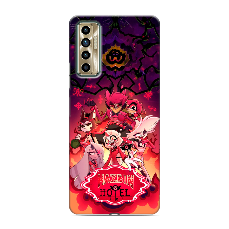 Силиконовый противоударный чехол на Tecno Camon 17P с принтом Hazbin Hotel Отель Хазбин Силиконовый противоударный чехол на Tecno Camon 17P с принтом Hazbin Hotel Отель Хазбин
