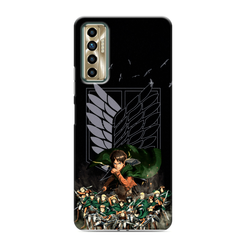 Силиконовый чехол на Tecno Camon 17P с принтом Атака титанов Силиконовый чехол на Tecno Camon 17P с принтом Атака титанов