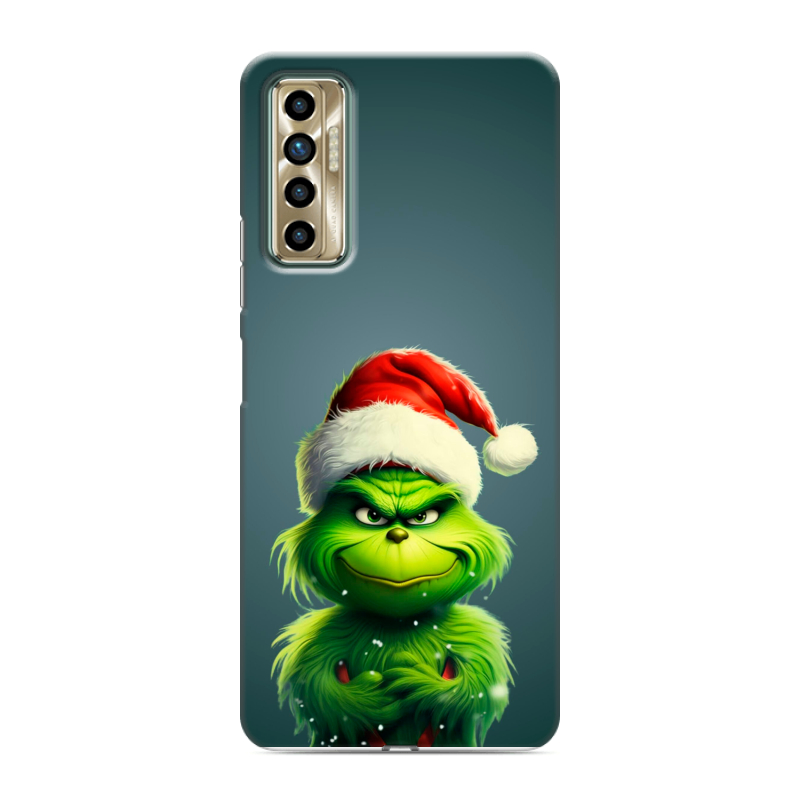 Силиконовый противоударный чехол на Tecno Camon 17P с принтом Новый год Силиконовый противоударный чехол на Tecno Camon 17P с принтом Новый год