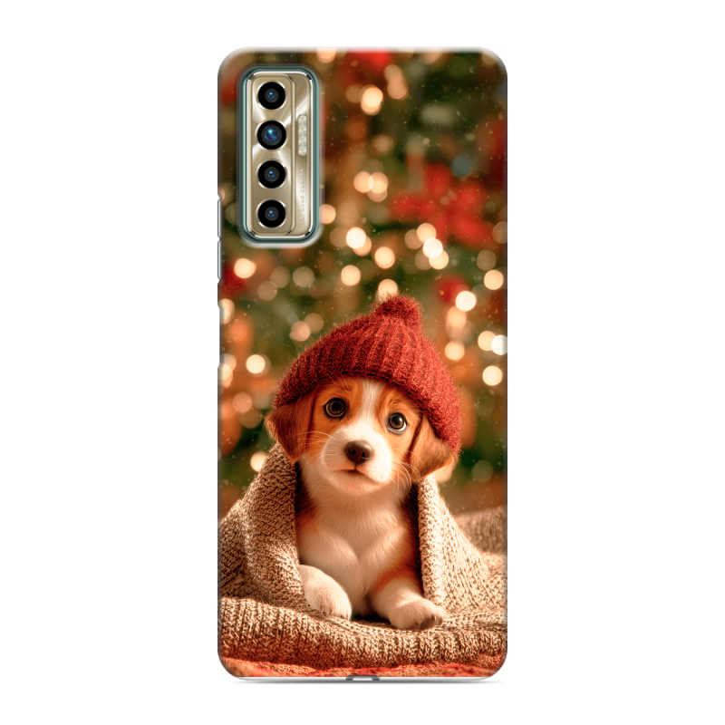 Силиконовый противоударный чехол на Tecno Camon 17P с принтом Новый год Силиконовый противоударный чехол на Tecno Camon 17P с принтом Новый год