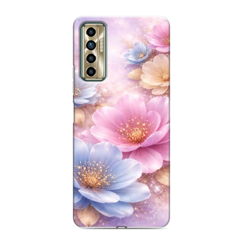 Силиконовый противоударный чехол на Tecno Camon 17P с принтом женский Силиконовый противоударный чехол на Tecno Camon 17P с принтом женский
