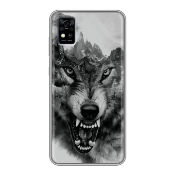 Силиконовый чехол на ZTE Blade A31 с принтом Волк Силиконовый чехол на ZTE Blade A31 с принтом Волк