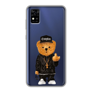 Силиконовый чехол на ZTE Blade A31 с принтом Мишка