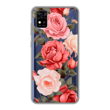 Силиконовый чехол на ZTE Blade A31 с принтом Розы Силиконовый чехол на ZTE Blade A31 с принтом Розы
