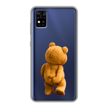 Силиконовый чехол на ZTE Blade A31 с принтом Медведь Силиконовый чехол на ZTE Blade A31 с принтом Медведь