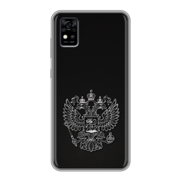Силиконовый чехол на ZTE Blade A31 с принтом Герб России Силиконовый чехол на ZTE Blade A31 с принтом Герб России