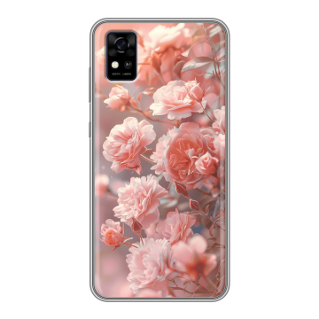 Силиконовый чехол на ZTE Blade A31 с принтом Розовые розы