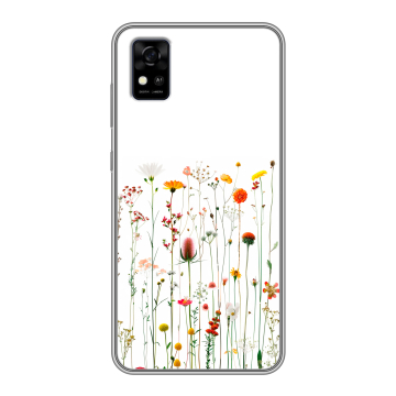 Силиконовый чехол на ZTE Blade A31 с принтом цветы