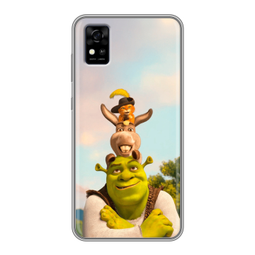 Силиконовый чехол на ZTE Blade A31 с принтом Шрек Shrek