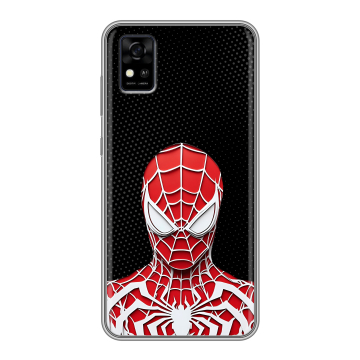 Силиконовый чехол на ZTE Blade A31 с принтом человек паук spiderman