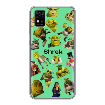 Силиконовый чехол на ZTE Blade A31 с принтом Шрек Shrek