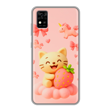 Силиконовый чехол на ZTE Blade A31 с принтом для девочек