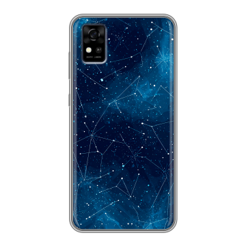 Силиконовый чехол на ZTE Blade A31 с принтом Космос звезды