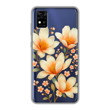 Силиконовый чехол на ZTE Blade A31 с принтом Цветы