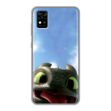 Силиконовый чехол на ZTE Blade A31 с принтом Как приручить дракона