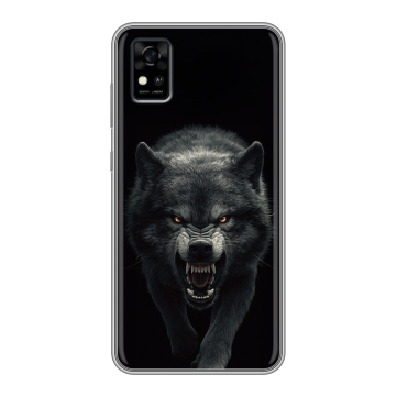 Силиконовый чехол на ZTE Blade A31 с принтом Волк Силиконовый чехол на ZTE Blade A31 с принтом Волк