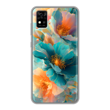 Силиконовый чехол на ZTE Blade A31 с принтом Цветы