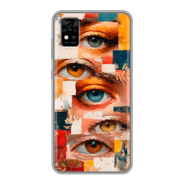 Силиконовый чехол на ZTE Blade A31 с принтом Модный принт