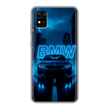 Силиконовый чехол на ZTE Blade A31 с принтом BMW БМВ Силиконовый чехол на ZTE Blade A31 с принтом BMW БМВ