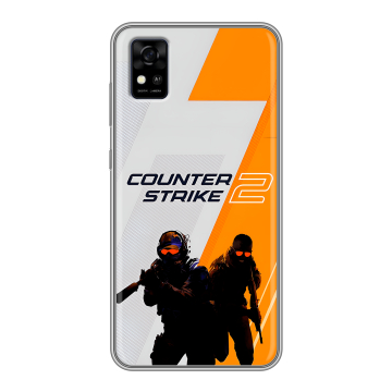 Силиконовый чехол на ZTE Blade A31 с принтом Counter Strike