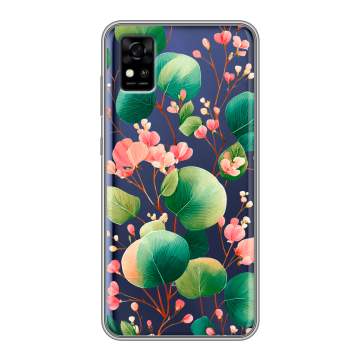 Силиконовый чехол на ZTE Blade A31 с принтом женский