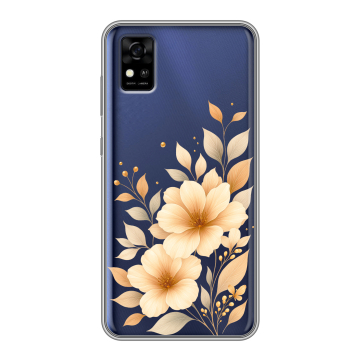 Силиконовый чехол на ZTE Blade A31 с принтом для девушки