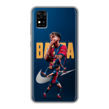 Силиконовый чехол на ZTE Blade A31 с принтом Барселона Barca Yamal Силиконовый чехол на ZTE Blade A31 с принтом Барселона Barca Yamal