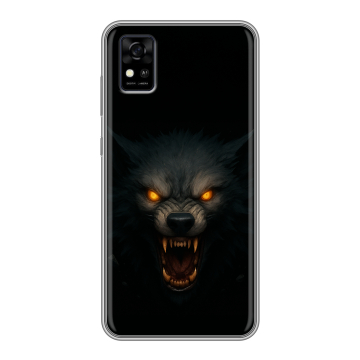 Силиконовый чехол на ZTE Blade A31 с принтом Волк