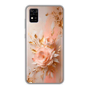 Силиконовый чехол на ZTE Blade A31 с принтом женский