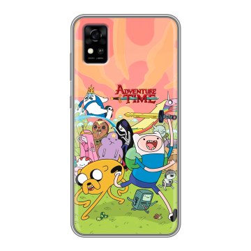 Силиконовый чехол на ZTE Blade A31 с принтом Adventure time Время приключений