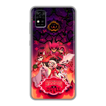 Силиконовый чехол на ZTE Blade A31 с принтом Hazbin Hotel Отель Хазбин Силиконовый чехол на ZTE Blade A31 с принтом Hazbin Hotel Отель Хазбин