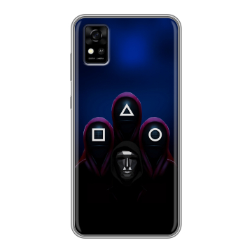 Силиконовый чехол на ZTE Blade A31 с принтом Игра Кальмара