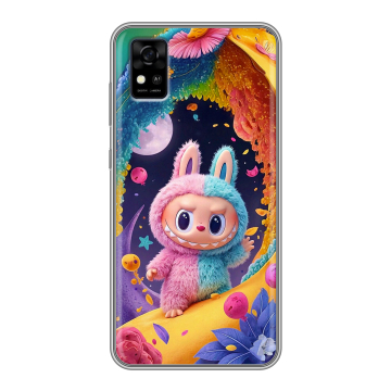 Силиконовый чехол на ZTE Blade A31 с принтом Labubu Лабубу