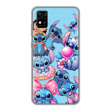 Силиконовый чехол на ZTE Blade A31 с принтом Лило и Стич Силиконовый чехол на ZTE Blade A31 с принтом Лило и Стич