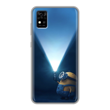 Силиконовый чехол на ZTE Blade A31 с принтом Миньоны Силиконовый чехол на ZTE Blade A31 с принтом Миньоны