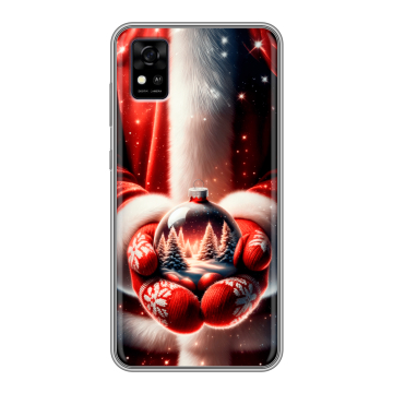 Силиконовый чехол на ZTE Blade A31 с принтом Новый год
