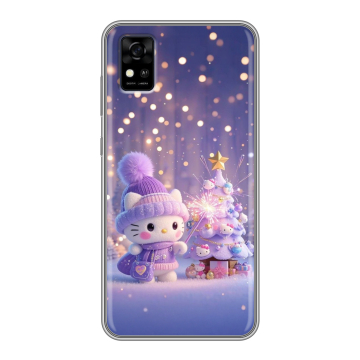 Силиконовый чехол на ZTE Blade A31 с принтом Новый год
