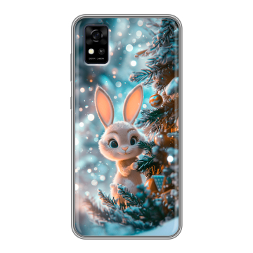 Силиконовый чехол на ZTE Blade A31 с принтом Новый год