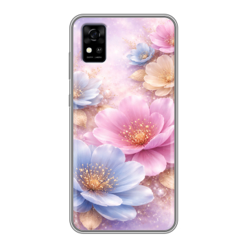 Силиконовый чехол на ZTE Blade A31 с принтом женский