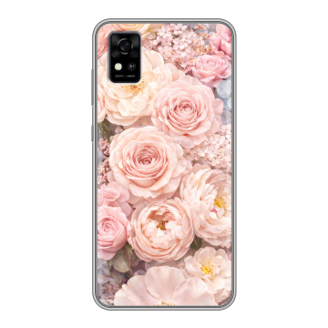 Силиконовый чехол на ZTE Blade A31 с принтом женский