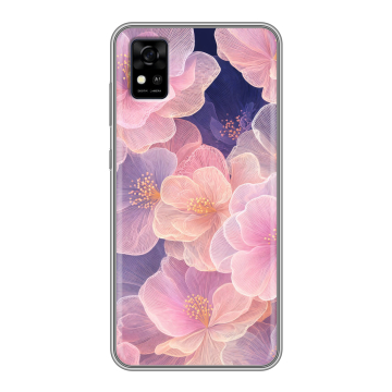 Силиконовый чехол на ZTE Blade A31 с принтом женский