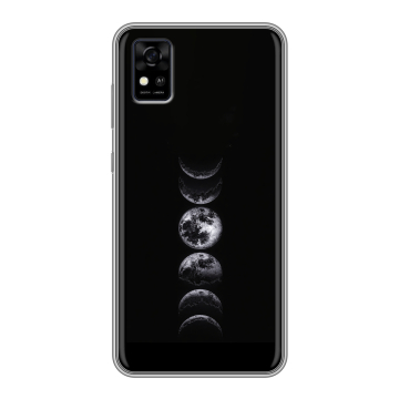 Силиконовый чехол на ZTE Blade A31 с принтом женский
