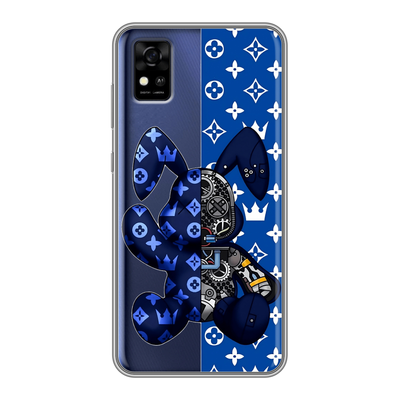 Силиконовый чехол на ZTE Blade A31 с принтом Луи робот Силиконовый чехол на ZTE Blade A31 с принтом Луи робот