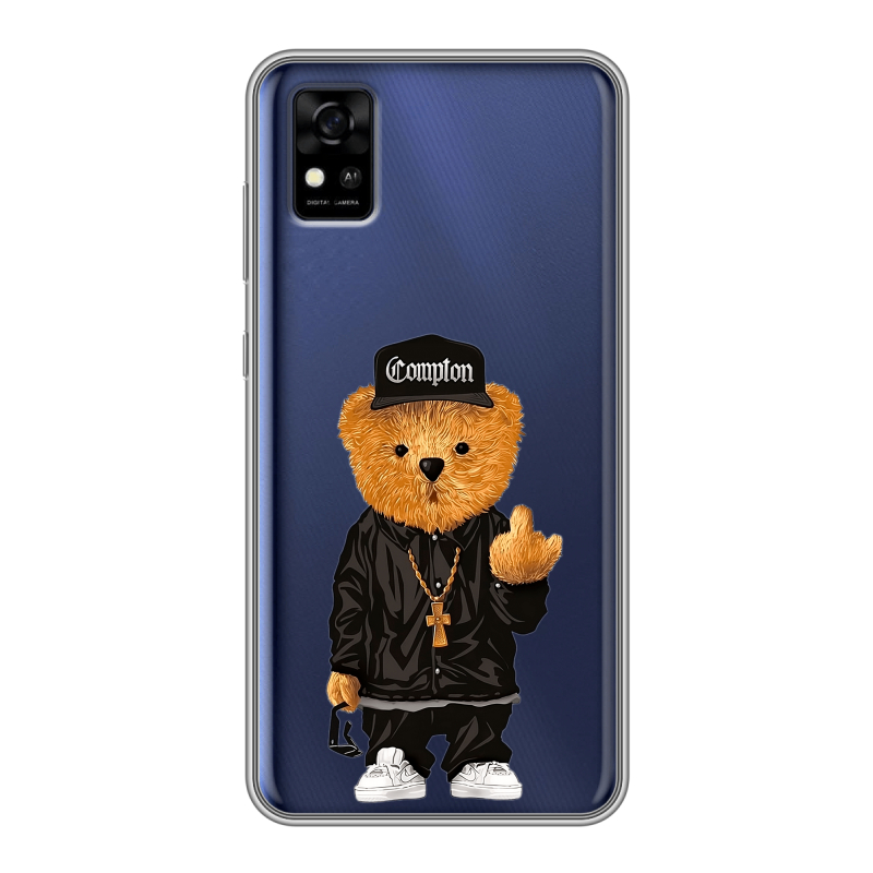 Силиконовый чехол на ZTE Blade A31 с принтом Плюшевый медведь Силиконовый чехол на ZTE Blade A31 с принтом Плюшевый медведь