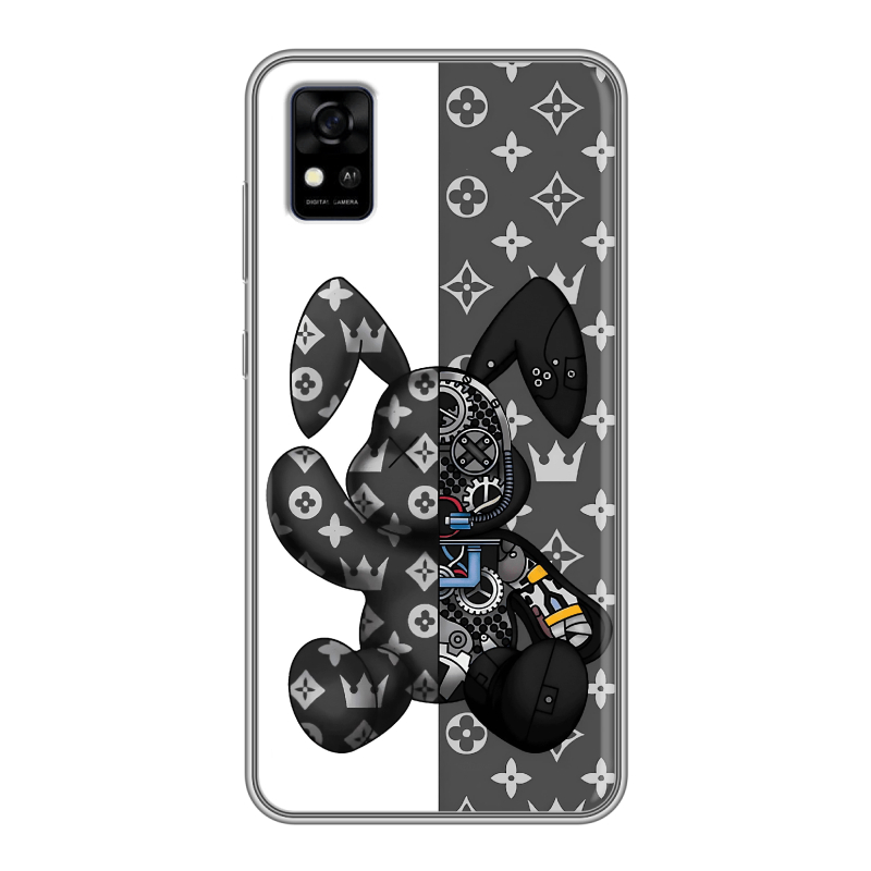 Силиконовый чехол на ZTE Blade A31 с принтом Луи робот Силиконовый чехол на ZTE Blade A31 с принтом Луи робот