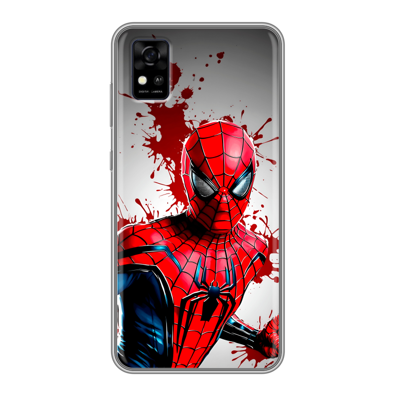 Силиконовый чехол на ZTE Blade A31 с принтом Spiderman Человек паук Силиконовый чехол на ZTE Blade A31 с принтом Spiderman Человек паук