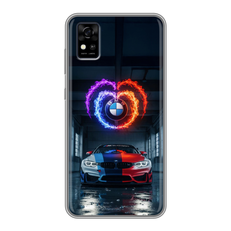 Силиконовый чехол на ZTE Blade A31 с принтом BMW БМВ Силиконовый чехол на ZTE Blade A31 с принтом BMW БМВ