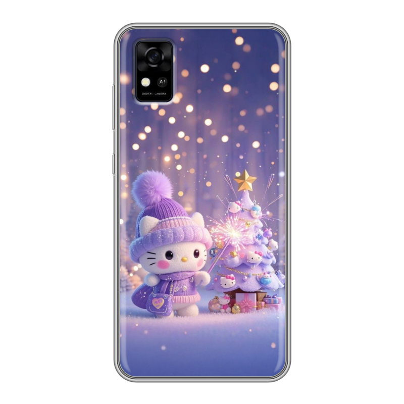 Силиконовый чехол на ZTE Blade A31 с принтом Новый год Силиконовый чехол на ZTE Blade A31 с принтом Новый год