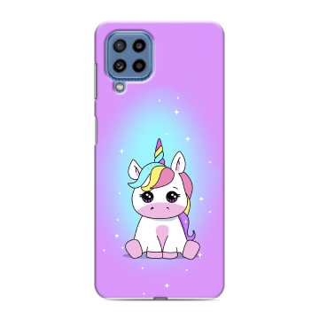 Силиконовый чехол на Samsung Galaxy M32 с принтом Единорог Силиконовый чехол на Samsung Galaxy M32 с принтом Единорог